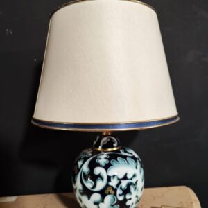 Lampada da Tavolo in Ceramica Decorata