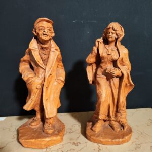 Coppia di Sculture in Terracotta