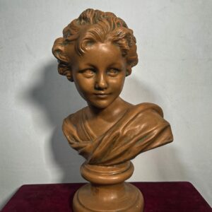 Antico Busto in Terracotta Patinata