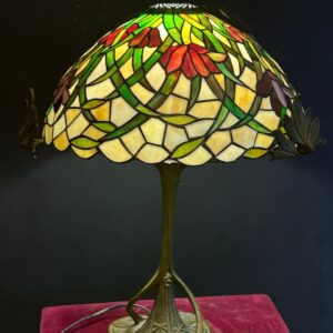 Lampada Art Nouveau in Bronzo