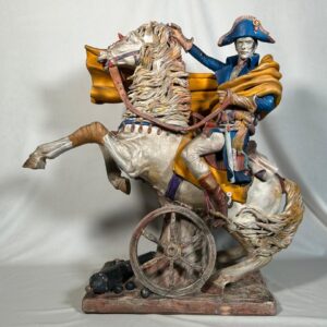 Statua Equestre in Terraglia Dipinta – Inizio '900