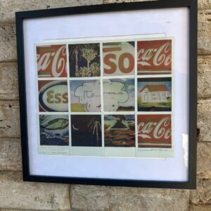Oasi, palme e nuvole di Coca Cola