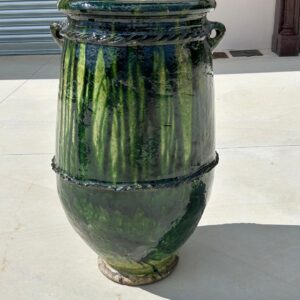Vaso in Terracotta Smaltata – Verde Melone