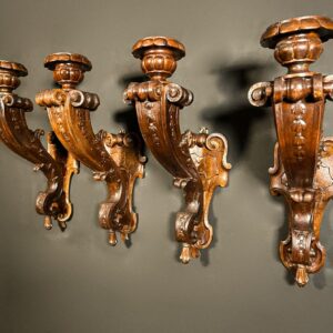 Coppia applique torcieri Luigi XV XIX Secolo