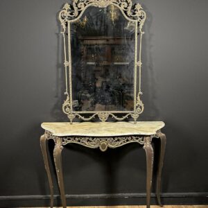 Consolle con Specchiera in Bronzo