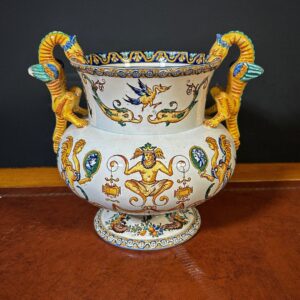 Vaso in Maiolica Decorata Faenza