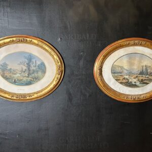 Coppia di Medaglioni Quadri