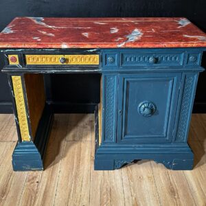 Scrivania Antica Dipinta