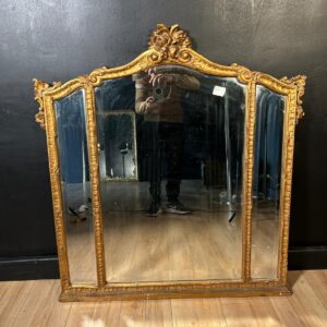 Specchiera in Legno Dorato Stile Luigi XVI