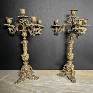 Antica Coppia di Candelabri