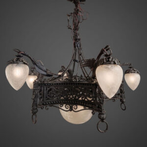 Antico Lampadario in Ferro