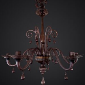 Lámpara de araña antigua de Murano