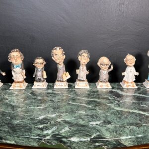 Statuette Caricaturali in Porcellana Capodimonte G. Pezzato