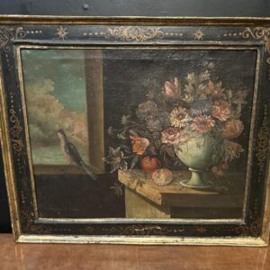 Dipinto a Olio su Tela Natura Morta Lombarda Fine ‘600