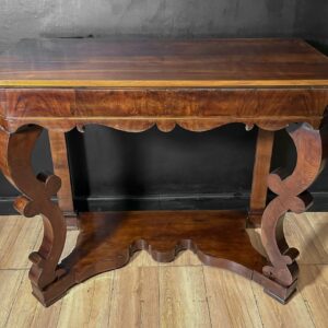 Consolle Carlo X in Piuma di Noce