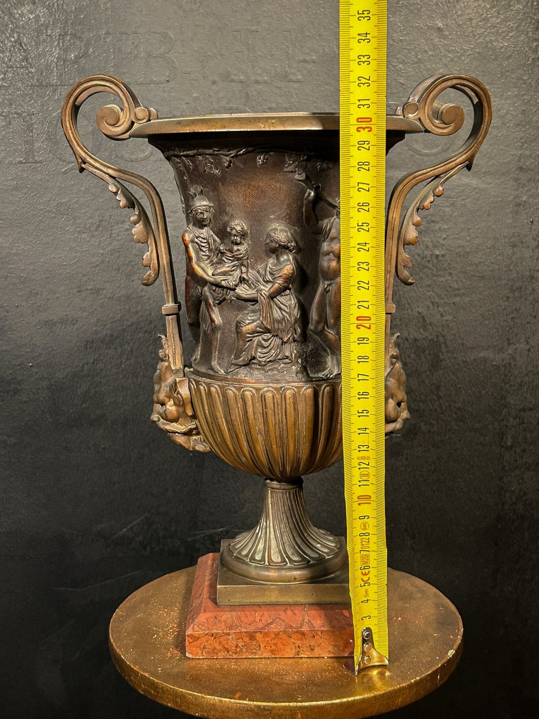 Vaso Bronzo Baccanale - immagine 3
