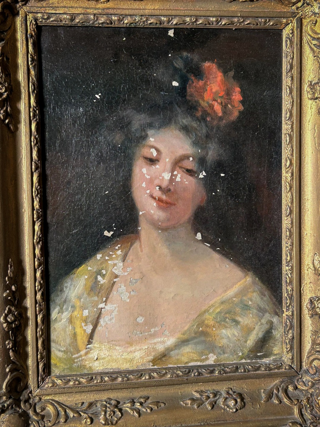 Dipinto Ritratto Giovane Donna - immagine 3