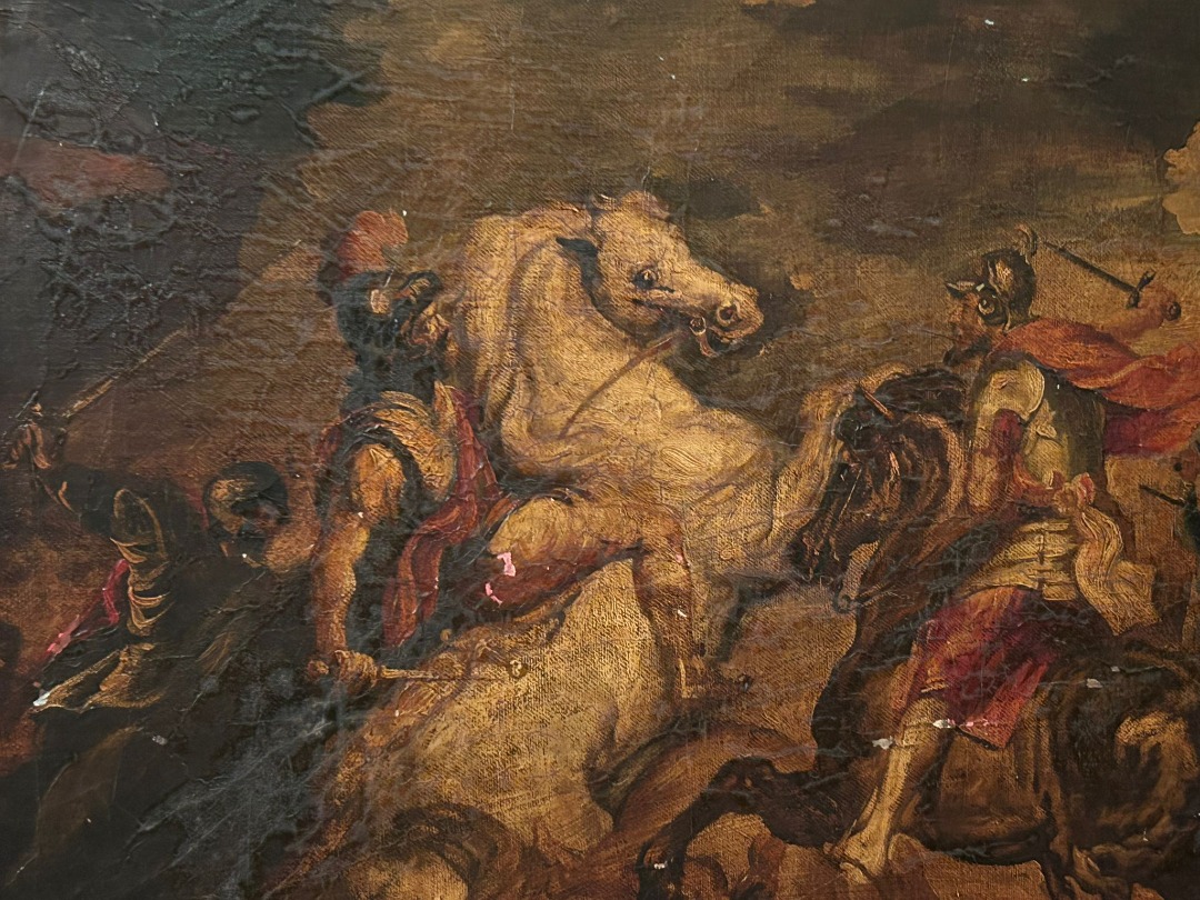 Dipinto Antico Scena di Battaglia di Grande Formato - immagine 9