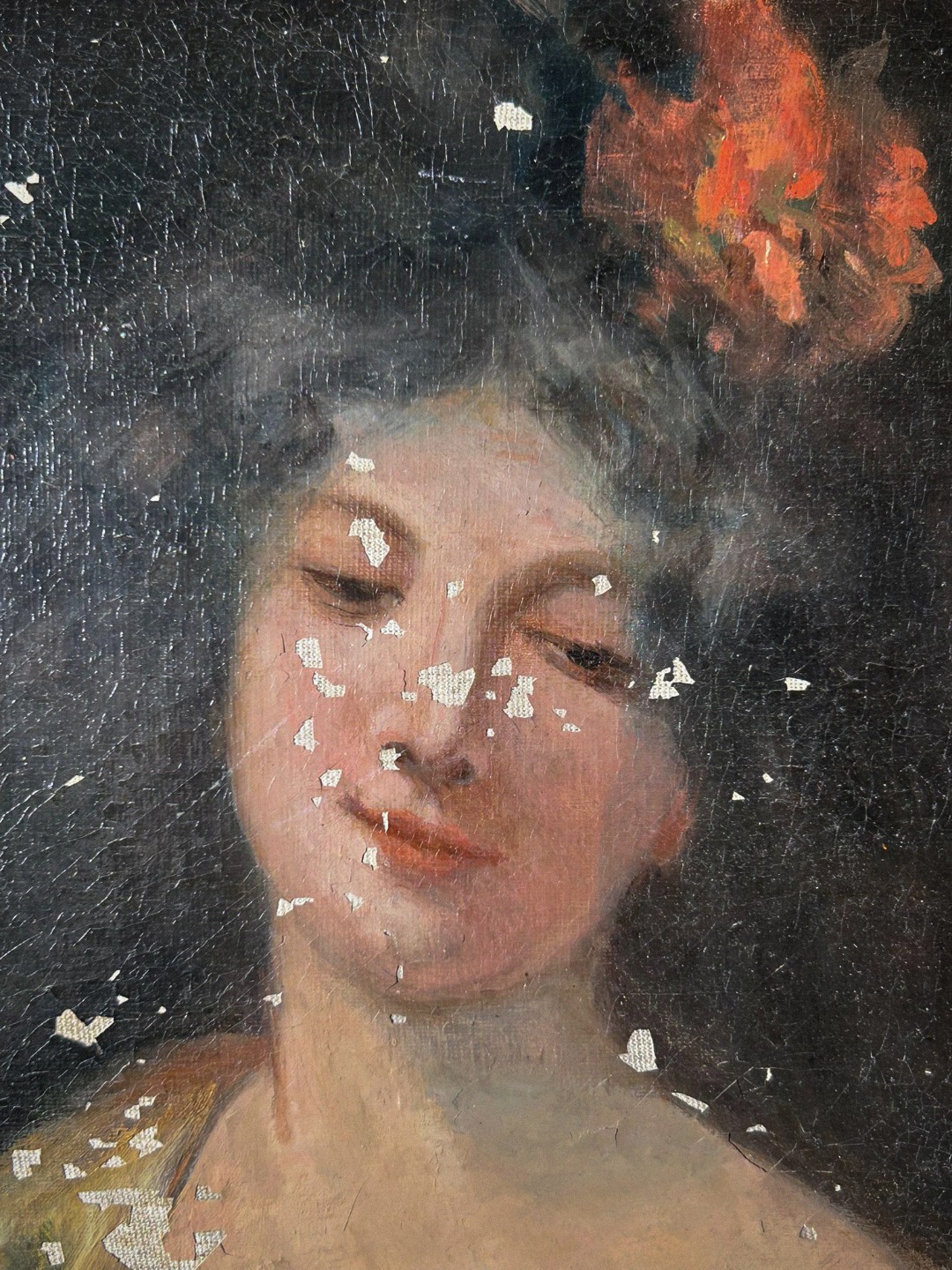 Dipinto Ritratto Giovane Donna - immagine 2