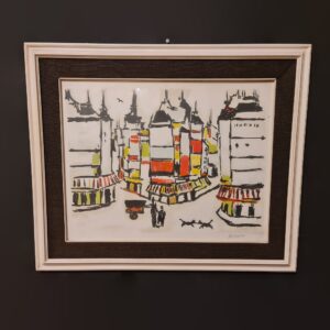 Litografía de los Santos Monjes