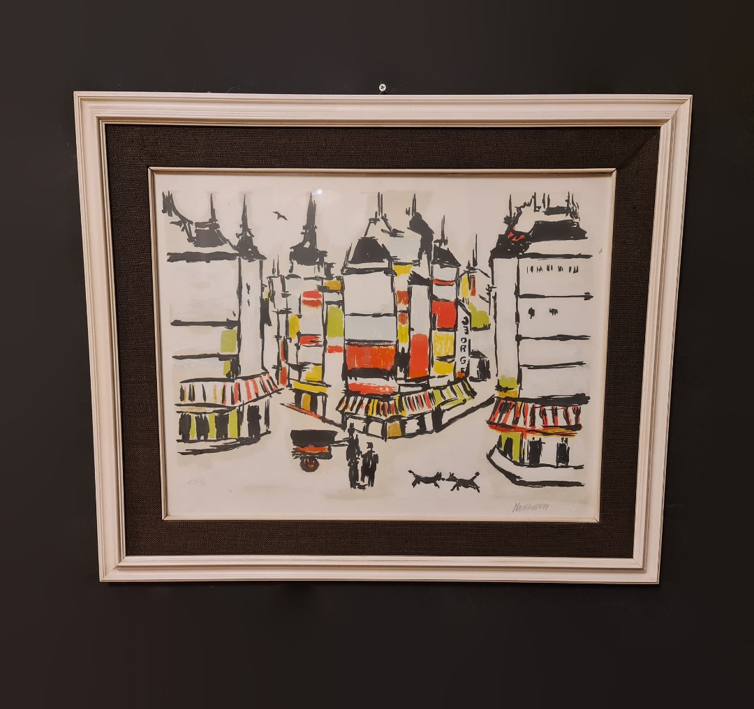 Litografía de los Santos Monjes