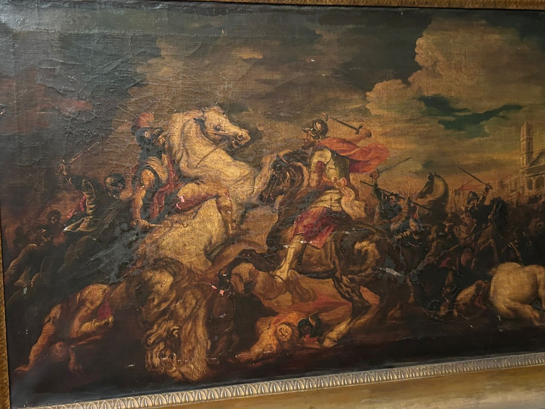 Dipinto Antico Scena di Battaglia di Grande Formato - immagine 10