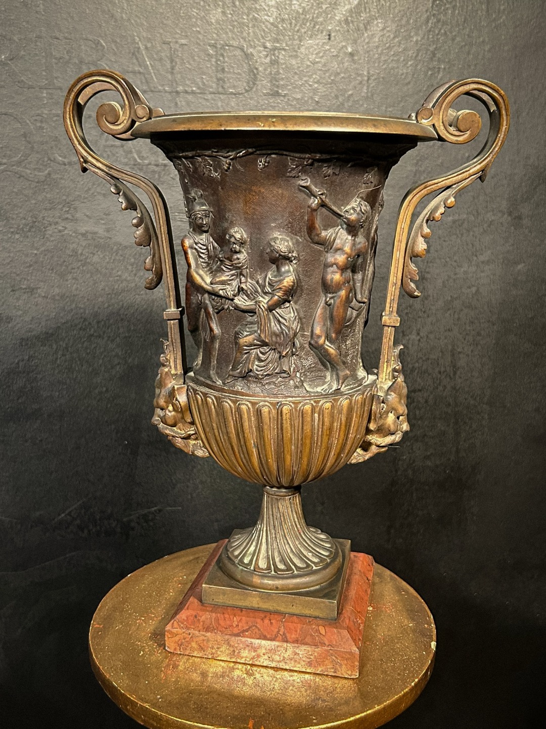Vaso Bronzo Baccanale - immagine 4
