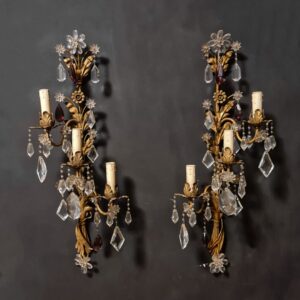 Bronze Crystal Wall Lamp