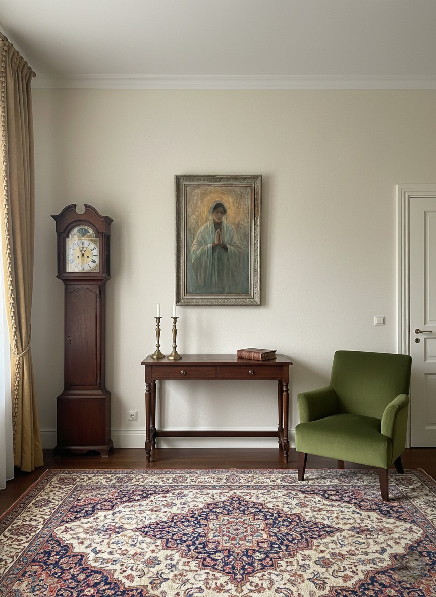 Antico Dipinto Madonna - immagine 3