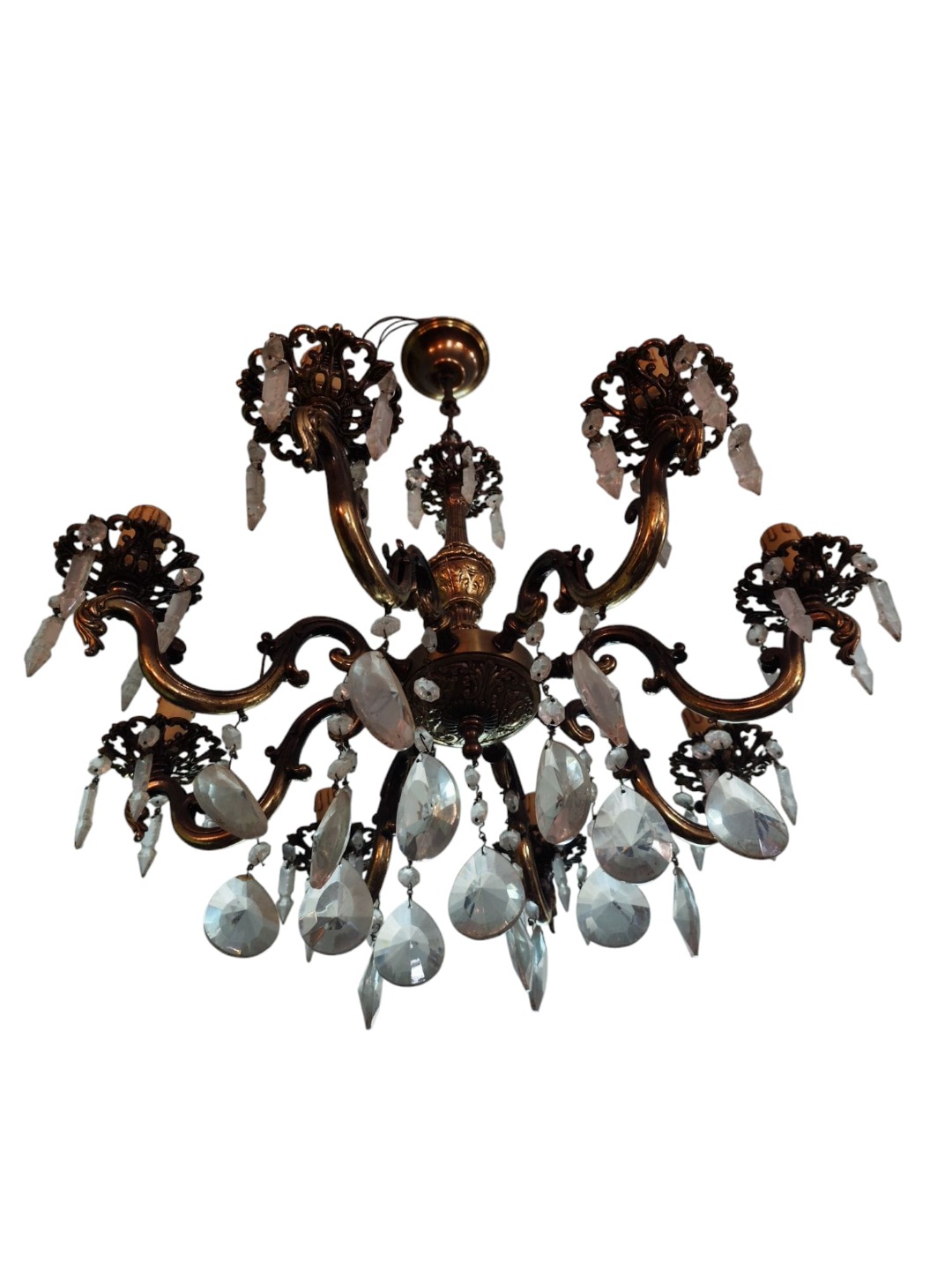 Lampadario Bronzo '800 - immagine 7