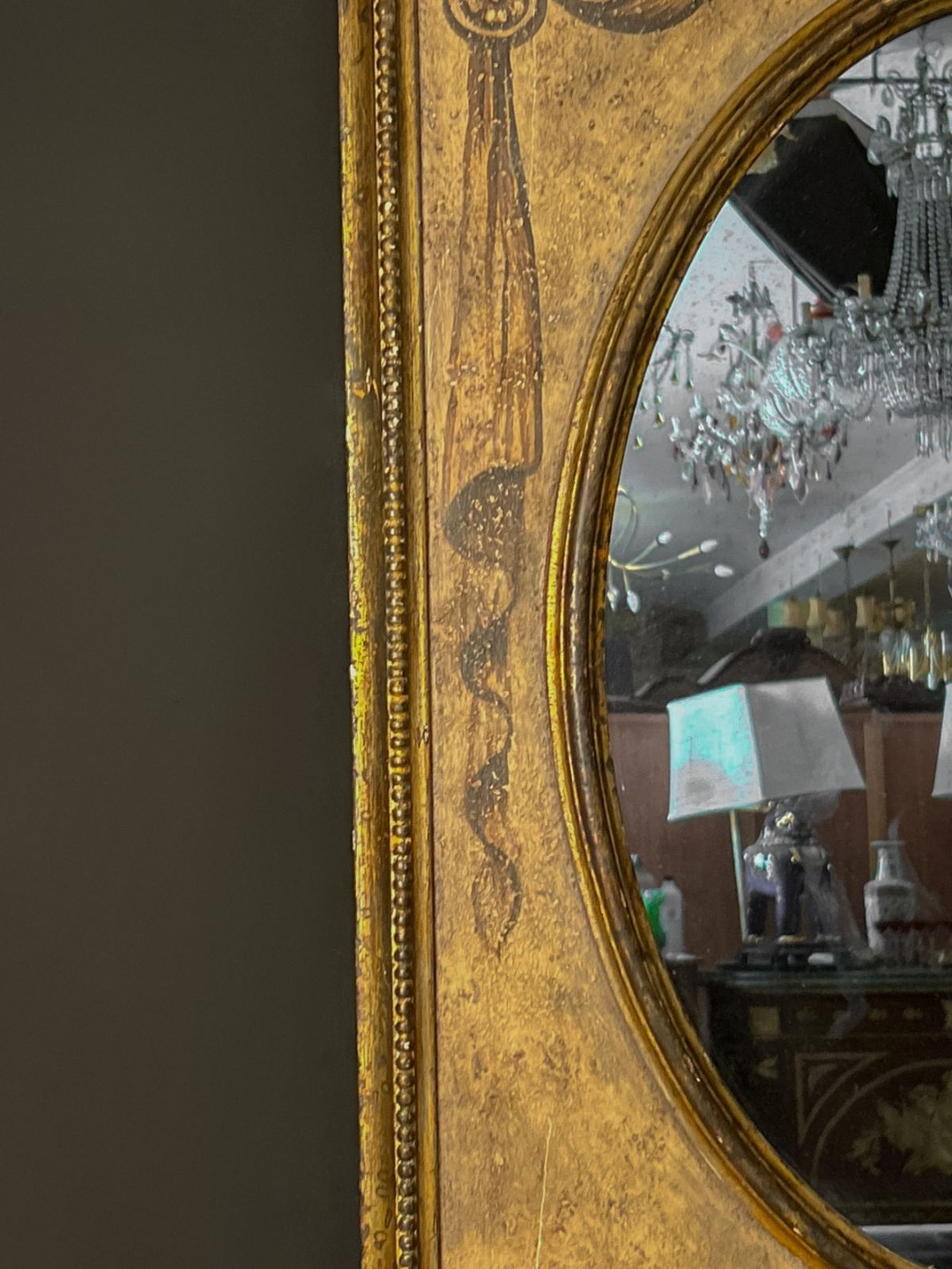 Specchiera Rettangolare con Decoro Ovale - immagine 4
