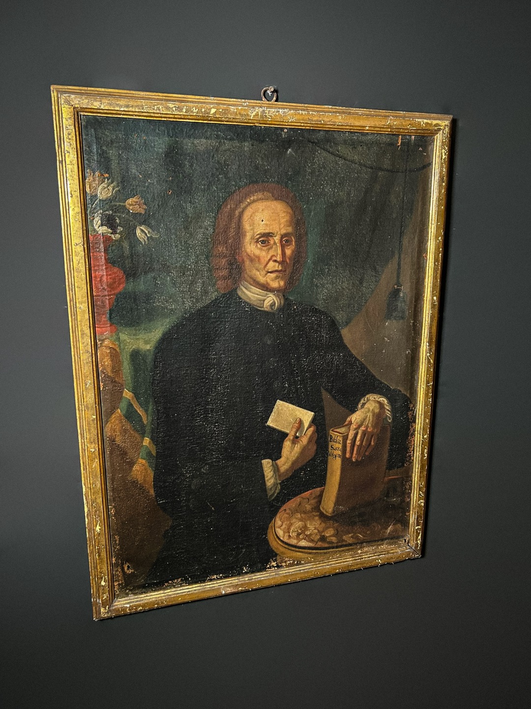 Antico Ritratto uomo di lettere