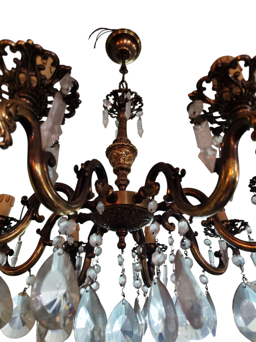 Lampadario Bronzo '800 - immagine 4