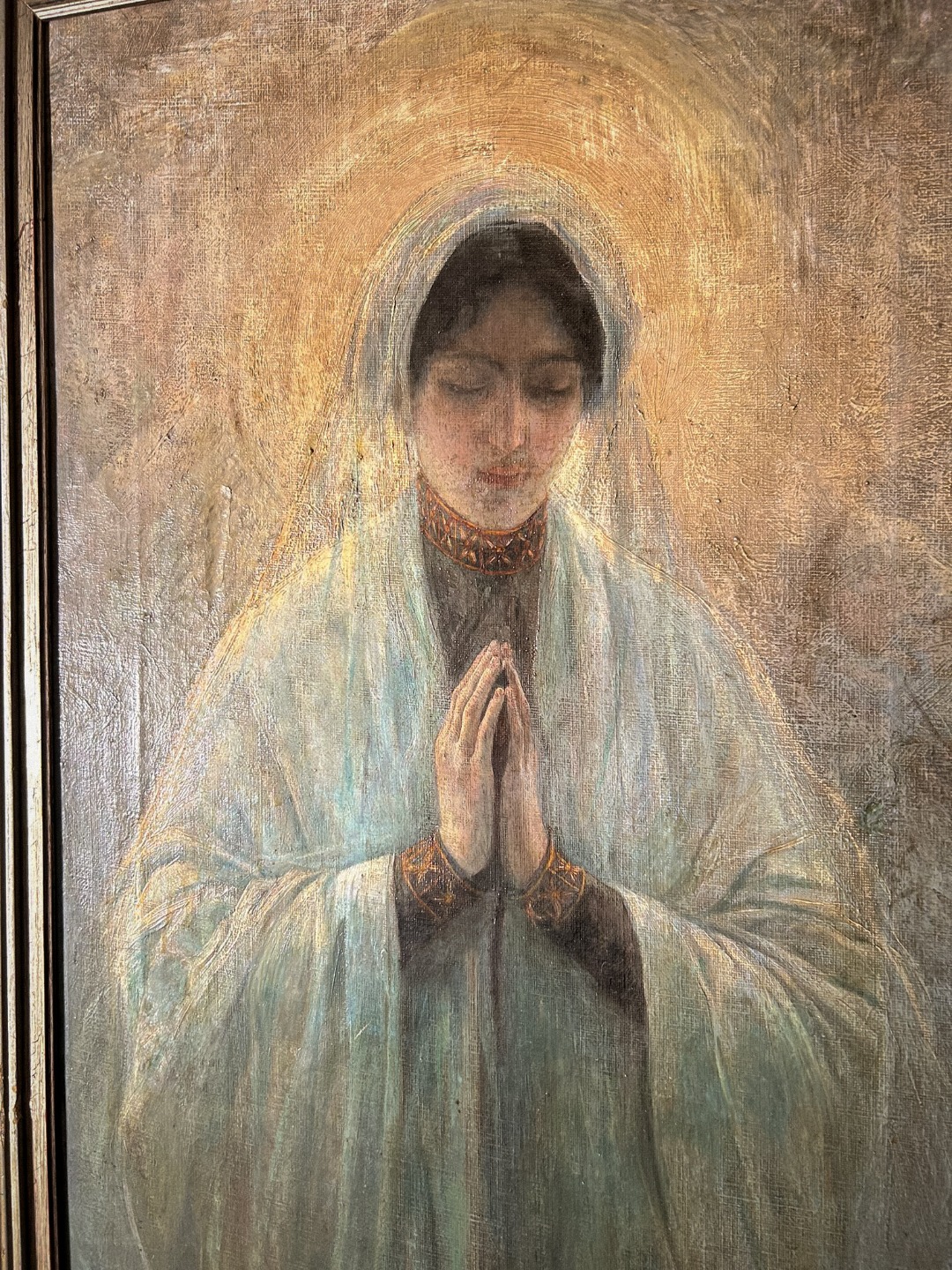 Antico Dipinto Madonna - immagine 4