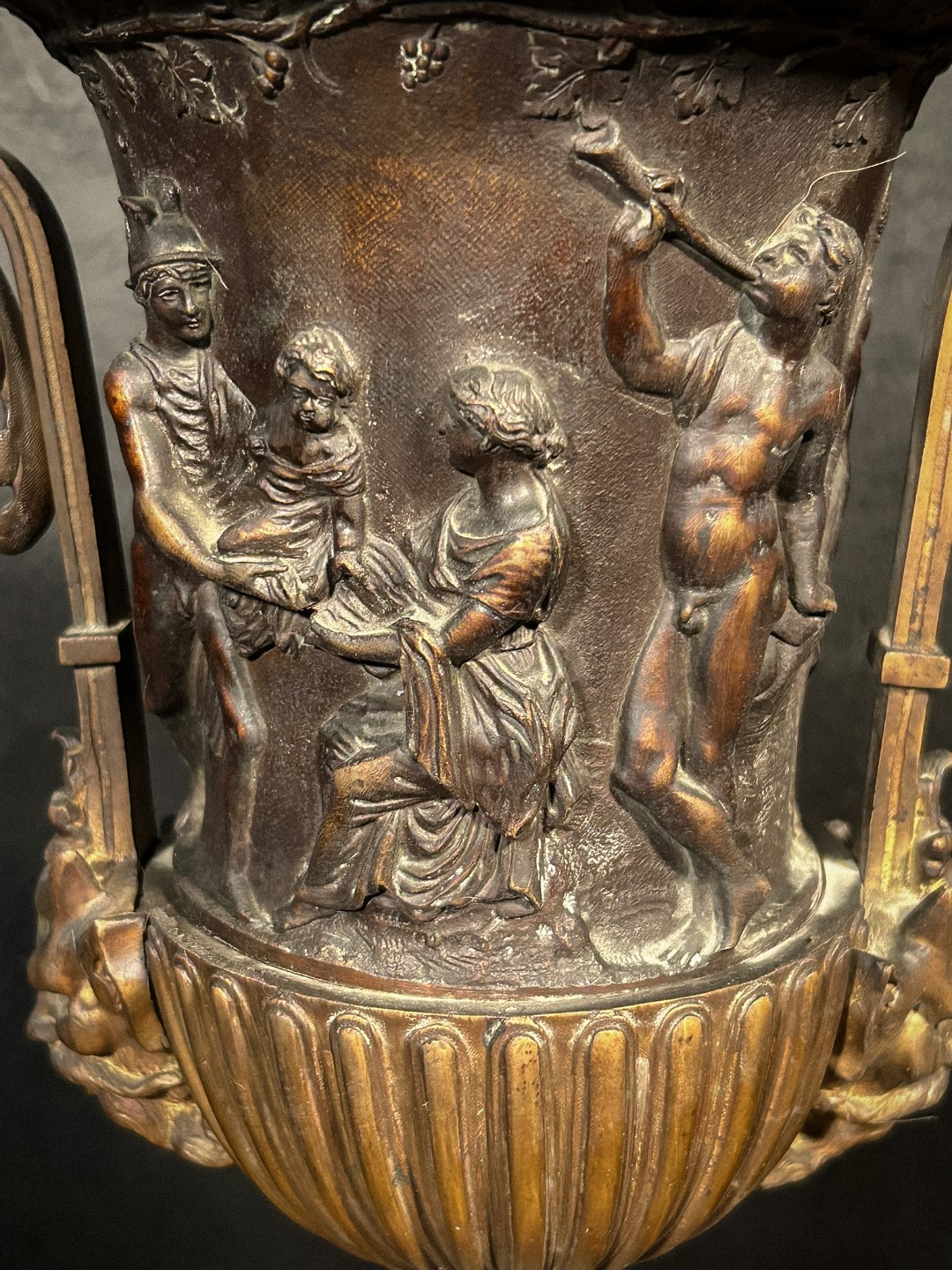 Vaso Bronzo Baccanale - immagine 7