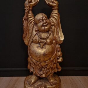 Antico Buddha in Legno Dorato
