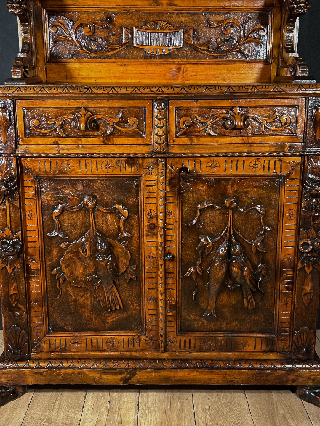 Credenza Piattaia Neorinascimentale - immagine 10
