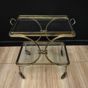 Carrello Cristallo Ottone