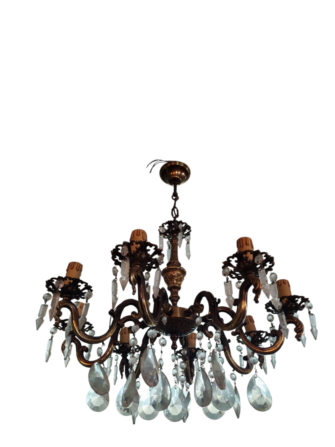 Lampadario Bronzo '800 - immagine 2