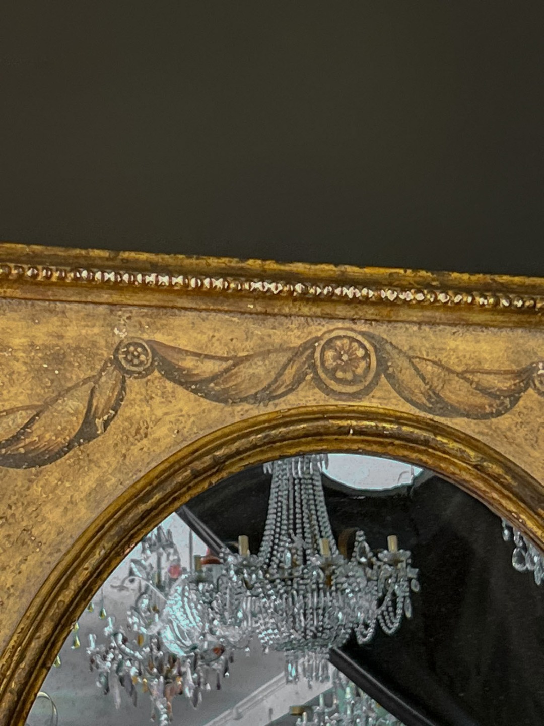 Specchiera Rettangolare con Decoro Ovale - immagine 2