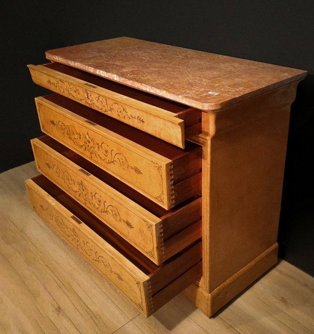 Antico Comò in Legno di Acero – Epoca ‘900 - immagine 7