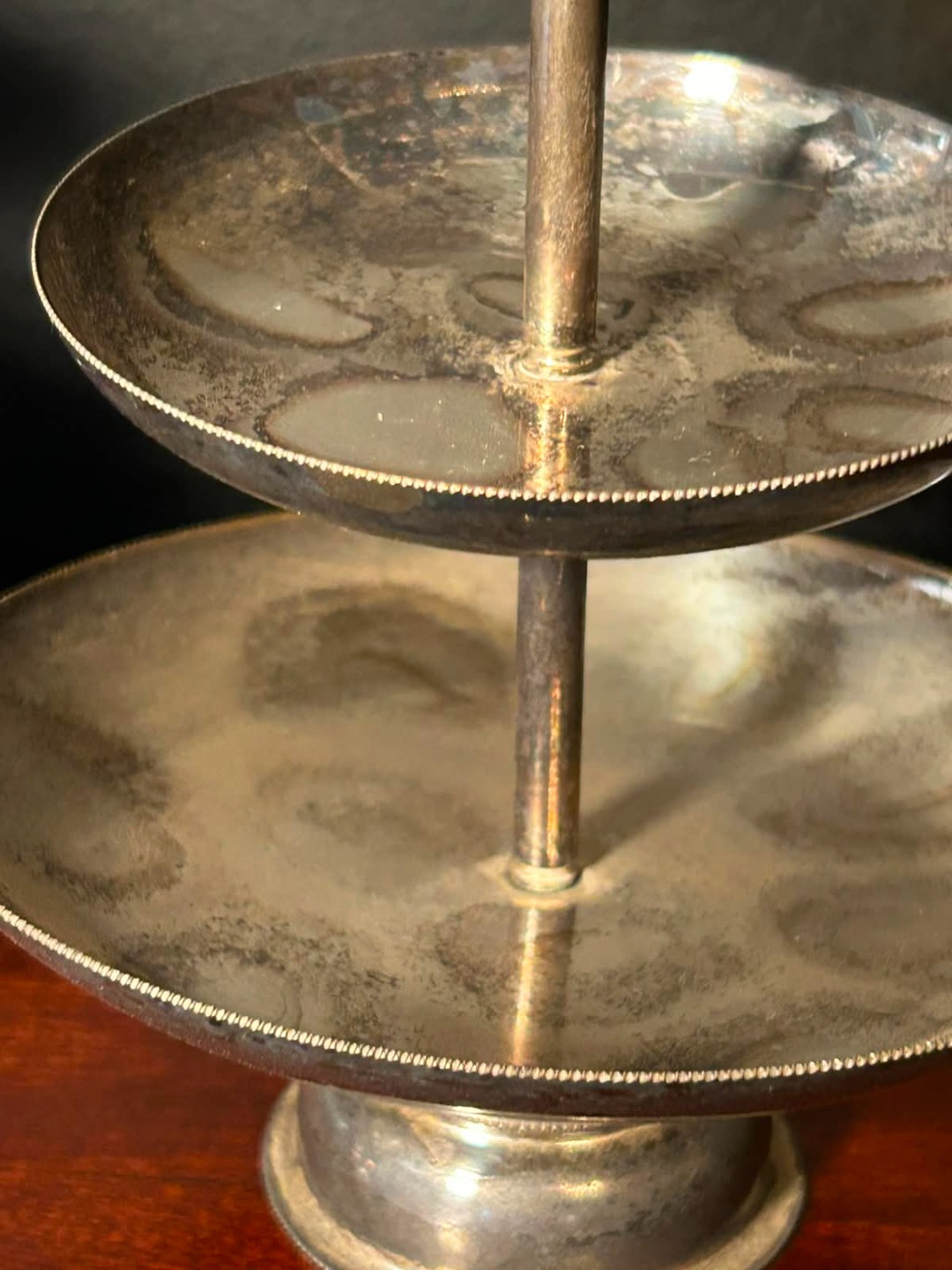 Alzata a Tre Ripiani in Metallo Silver Plated - immagine 2