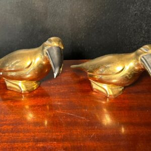 Coppia di Uccelli Decorativi Vintage