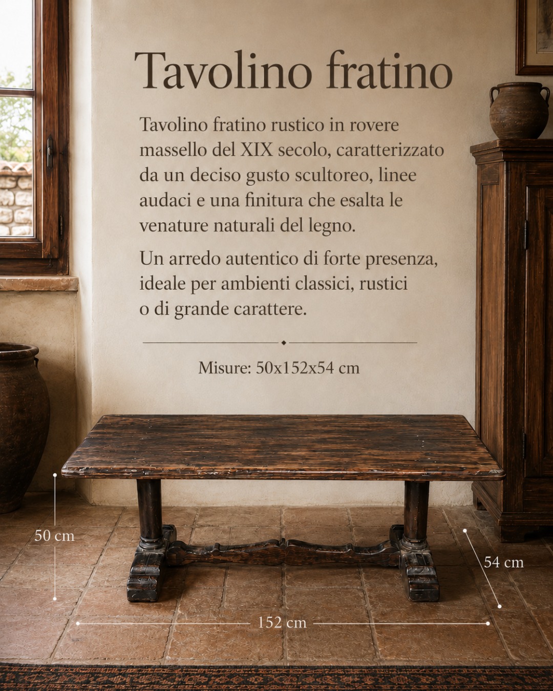 Tavolino Fratino Antico - immagine 2