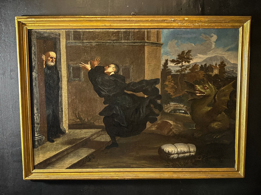 Dipinto Olio su Tela, il Drago
