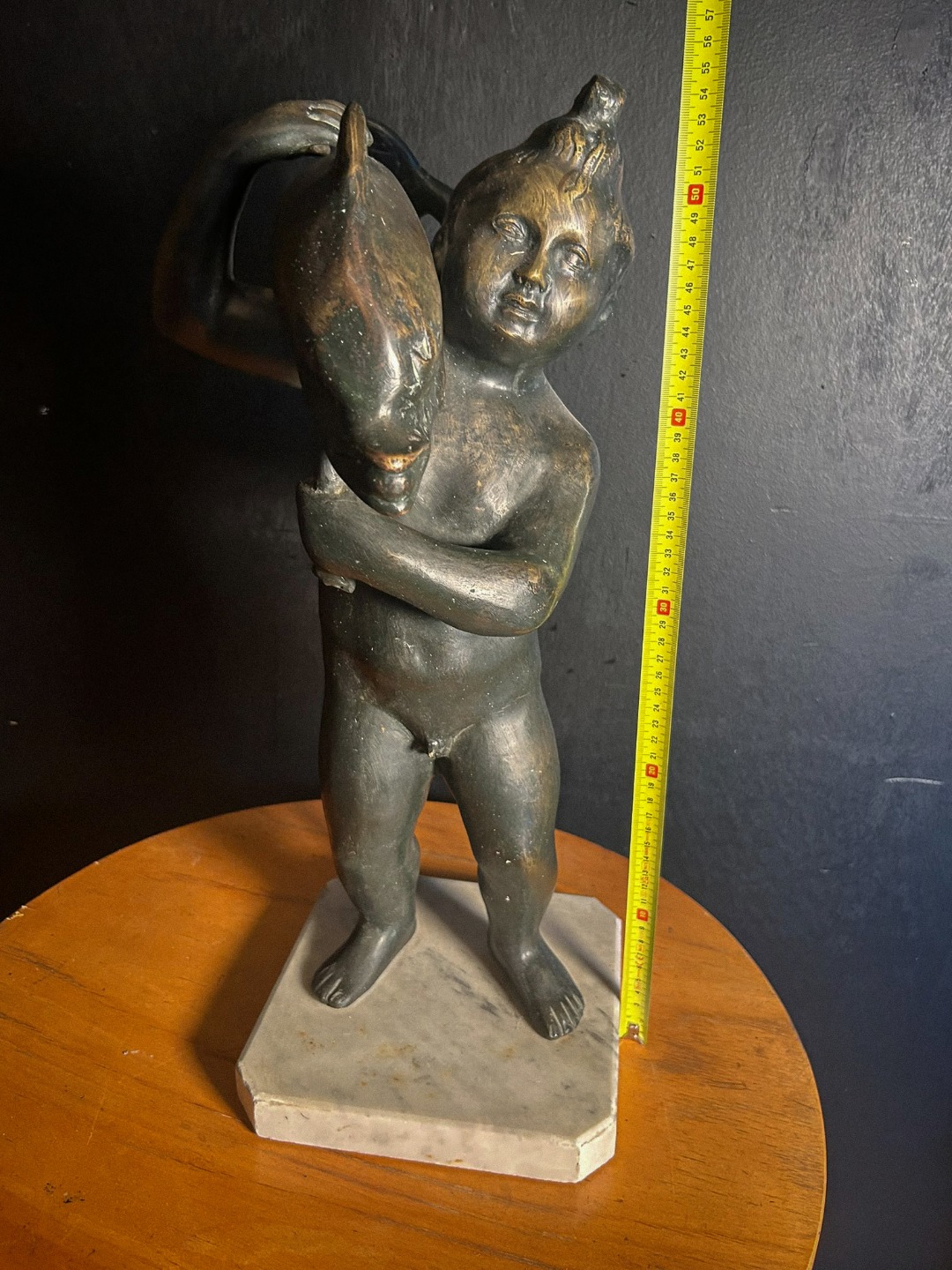 Scultura Pescatore Bronzo - immagine 4