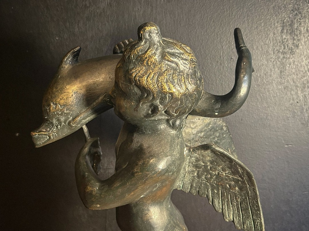 Scultura Pescatore Bronzo - immagine 10