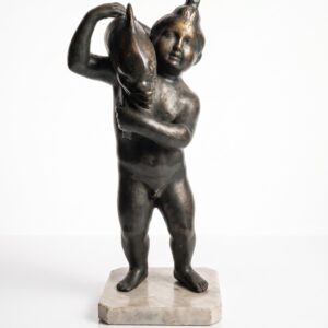 Scultura Pescatore Bronzo