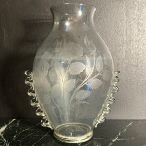 Antico Vaso in Vetro Soffiato