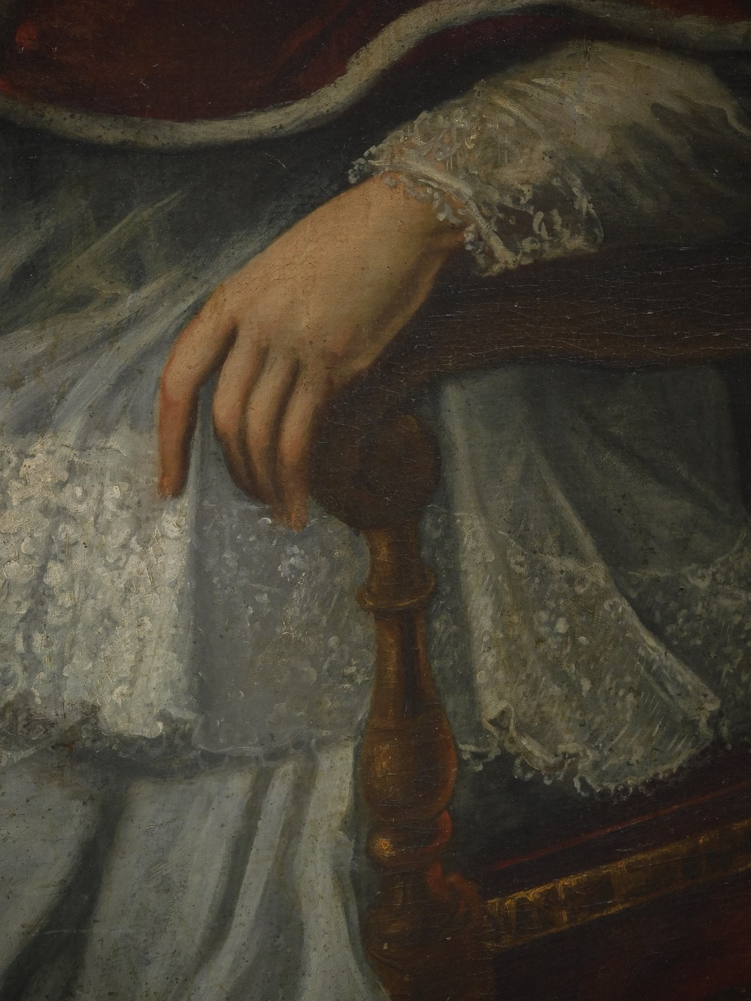 Grande Olio su Tela Papa e Cardinale - immagine 9